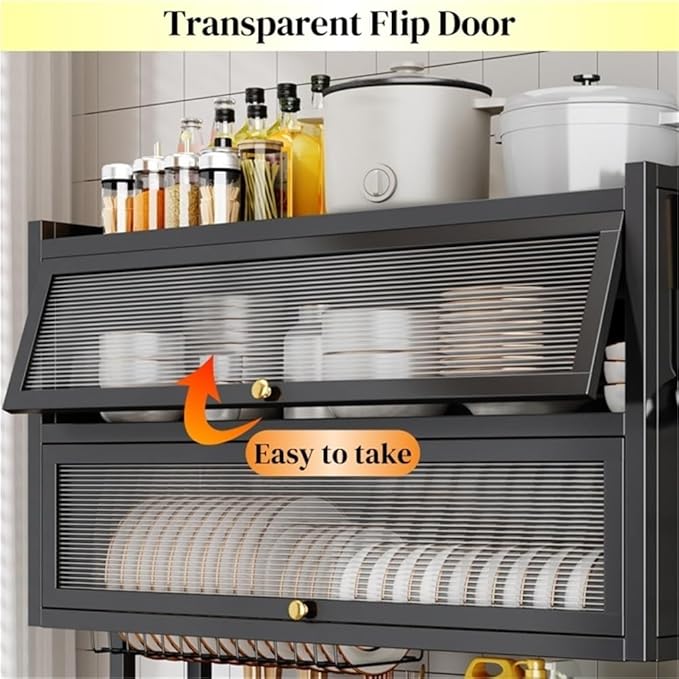 Large Over The Sink Dish Drainer Drying Rack, Space-Saving 3-Tier Dish Drying Rack with Cover, Multifunctional Carbon Steel Sink Shelf for Storage Kitchen Organization(White,37.4''x11''x35.4'')