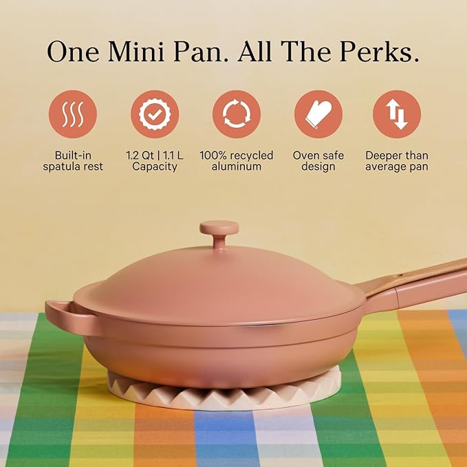 Our Place Mini Cookware Duo | 6-Piece Ceramic Cookware Set with Mini Always Pan & Mini Perfect Pot | Induction & Oven Safe up to 450°F | Nonstick, PFAS-Free Non-Toxic Cookware | Spice