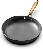 imarku Non stick Frying Pans, Long Lasting 10 Inch Frying Pan, Professional Nonstick Frying Pan Cast Iron Skillet, Stay Cool Handle, Easy Clean Oven Safe Pans, Birthday Day Gifts