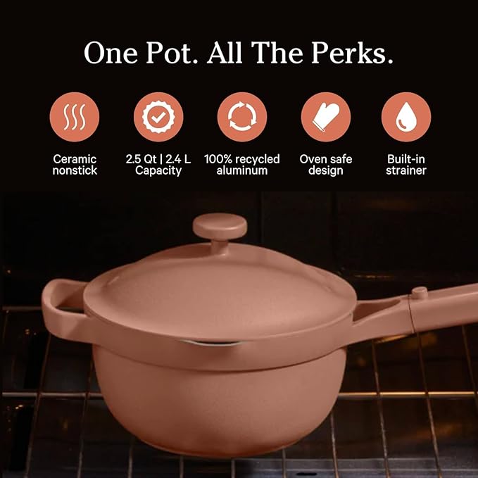 Our Place Mini Cookware Duo | 6-Piece Ceramic Cookware Set with Mini Always Pan & Mini Perfect Pot | Induction & Oven Safe up to 450°F | Nonstick, PFAS-Free Non-Toxic Cookware | Spice
