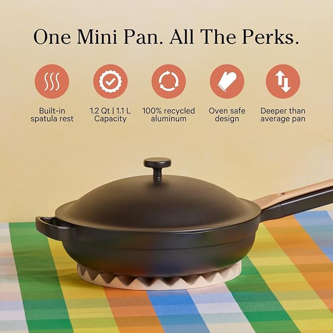 Our Place Mini Cookware Duo | 6-Piece Ceramic Cookware Set with Mini Always Pan & Mini Perfect Pot | Induction & Oven Safe up to 450°F | Nonstick, PFAS-Free Non-Toxic Cookware | Char