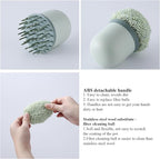 Stainless Steel Wire Sponge Substitutes with Handle Non-Scratch Pot Scrubber Household Kitchen Cleaning Sponge for Non-Stick Pans, Dish, Metal Pot, Sink (Nordic Green)