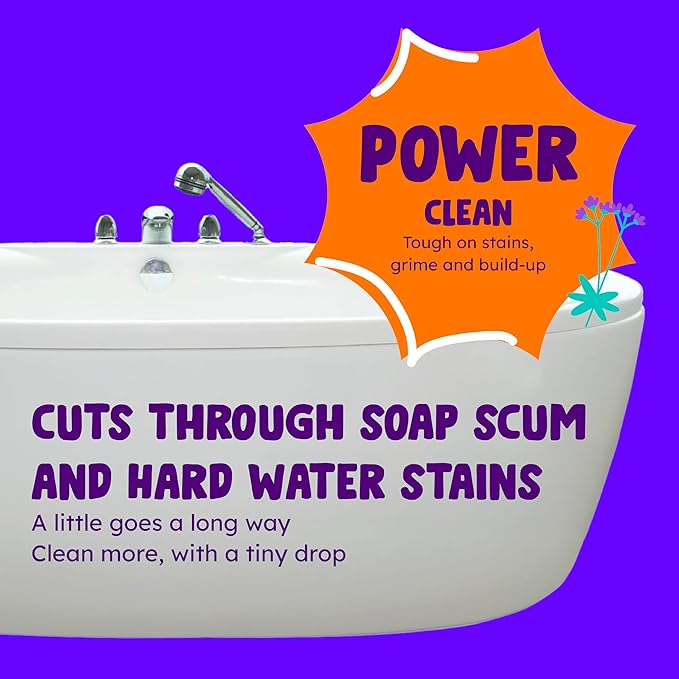 Originally Yellow Lavender Bathroom Cleaner Spray | Powered by Natural Vinegar & Infused with Lemon | Multipurpose Kitchen Cleaner Works on Tile, Wood, Granite, & Marble 3 Pack