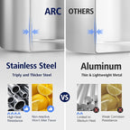 ARC 84-QT Large Stainless Steel Stockpot for Seafood Boiler Crawfish Pot with Basket and Steamer Rack, Outdoor Cooking Pot for Crab Lobster Shrimp Boiling, and Tamales Steamer,20 Gal