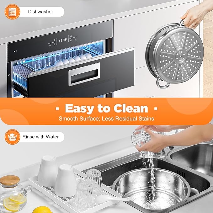 26cm diameter stainless steel steamer food steamer (5 Tier)