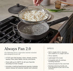 Our Place Cookware Duo | 7-Piece Ceramic Cookware Set with 10.5" Always Pan 2.0, 5.5 Qt Perfect Pot & Strainer Basket | Induction & Oven Safe up to 450°F | Nonstick, Non-Toxic Cookware | Spice
