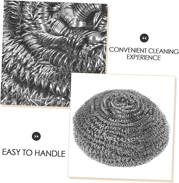 Veemoon Stainless Steel Scrubbers for Cleaning Dishes 20pcs Set Pan Scrubber Brush