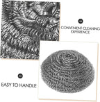 Veemoon Stainless Steel Scrubbers for Cleaning Dishes 20pcs Set Pan Scrubber Brush