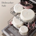 CAROTE 8'' and 10'' Nonstick Ceramic Frying Pans Skillet,NonStick Fry Pan Egg Pan Omelet Pans,Healthy & PFOA/PFAS Free, Induction-Compatible, Dishwasher Safe & Includes Silicone Spatula,Pink