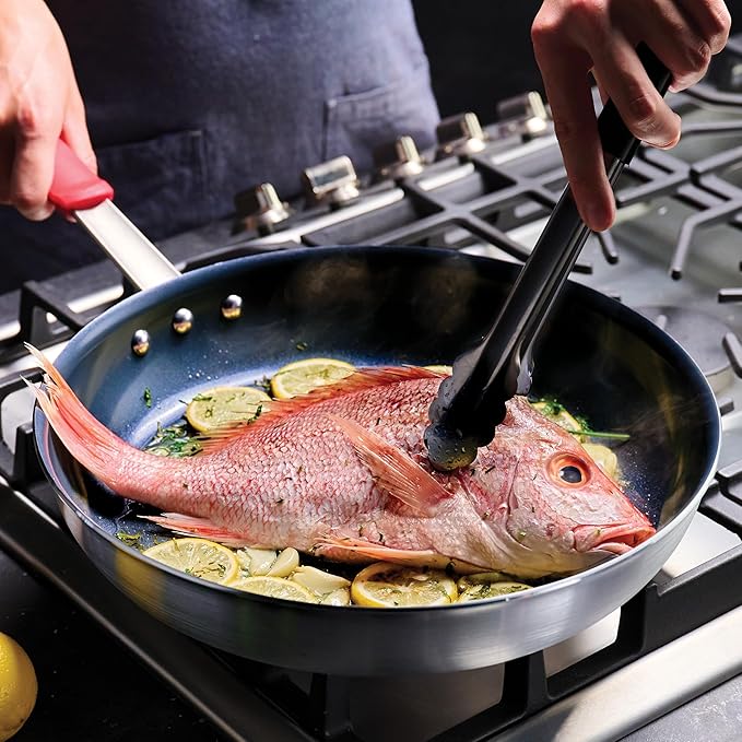 Tramontina Professional 14-Inch Ceramic Non Stick Extra Large Frying Pan, Heavy-Gauge Aluminum Skillet with Ceramic Nonstick Coating, Dishwasher and Oven Safe, Black