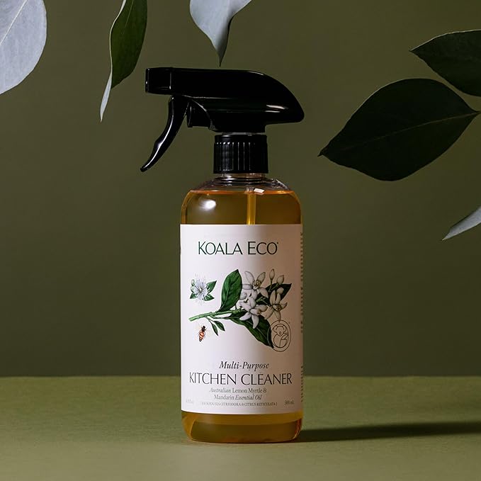 Koala Eco Multi-Purpose Kitchen Cleaner - with Australian Lemon Myrtle & Mandarin Essential Oil- 16 oz